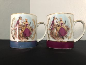 Vtg Goudewille Romance Collection Set Of 2 Tea Cups
