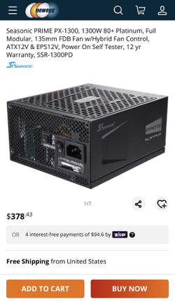 Seasonic PX-1300 Fully Modular PSU