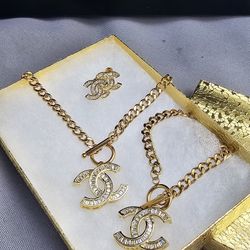 I Deliver I Ship 14k Gold Plated Chain Set