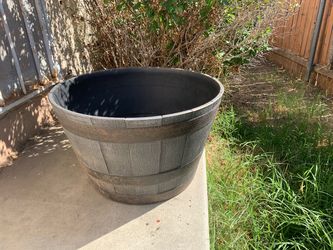 Large Half Barrel Planter 1 for $22 or 2 for$30