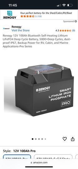 Renogy lithium battery