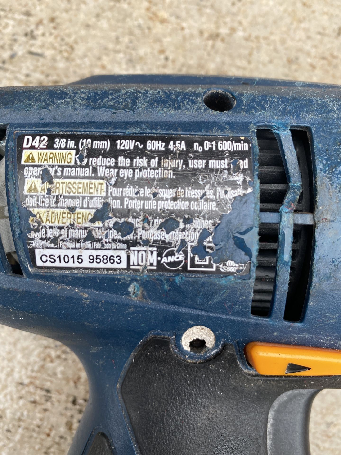3/8” electric drill