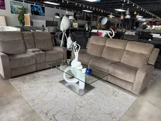 2 Pc Reclining Sofa And Love Huge Special Only $999