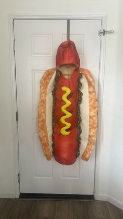 Adult size L/XL hotdog tunic costume.  $15, in great condition, no holds