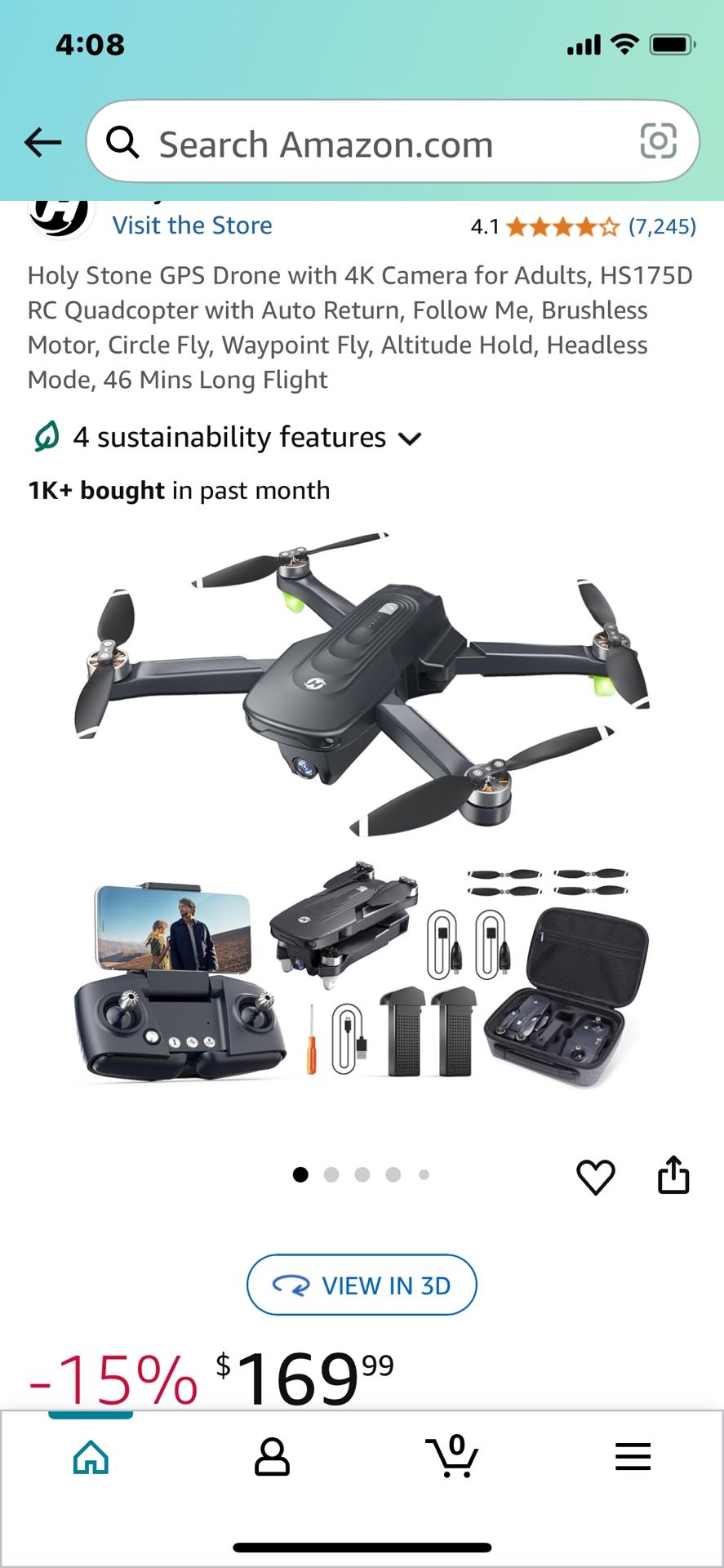 Holy Stone Drone with 4K camera HS175D