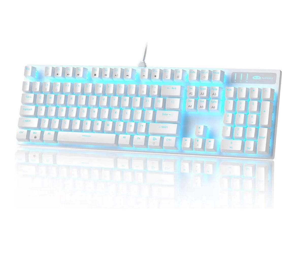 Mechanical Gaming Keyboard, Backlight Keyboard, with Blue Switches