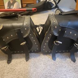 Leather Cargo Bags For Motorcycle 