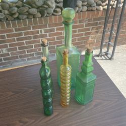 Assorted Glass Bottles