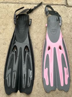 2 ProBlue Tiara Pro Scuba Diving Fins – Different Sizes