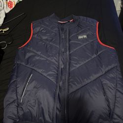 RED BULL OFFICIAL RACING ASTON MARTIN F1 TEAM PADDED GILET NAVY BLUE SIZE XL