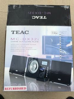 Teac MC-DX32i stereo system (Like New)
