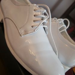 Boys White Dress Shoes