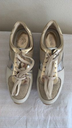 Michael Kors metallic-gold sneakers