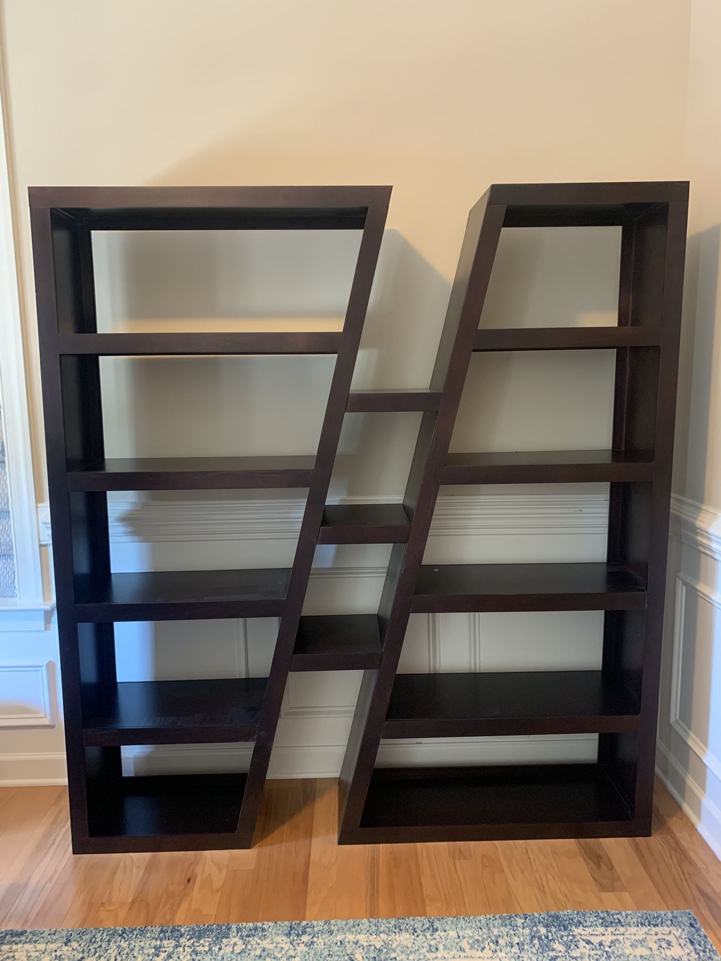 Geometric Wooden Bookcase