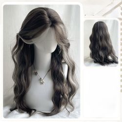 26 inch balayage wavy wig