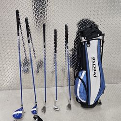 Golf bag with 5 clubs 