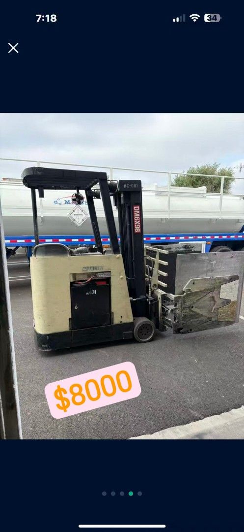 Electric Forklift,Warehouse helper(white) 10.091