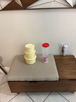 Tupperware Container Set with Tall Canister
