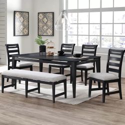 7 PC (6 CHAIRS AND TABLE) DINING SET