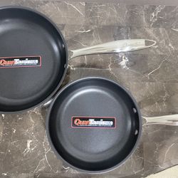 New! 8 & 10 Inch Nonstick Frying Pan Stainless Steel Tri-Ply Bonded, with Stainless Steel Stay Cool Ergonomic Handle, PFAS-Free Non Stick Fry Pan, Ove