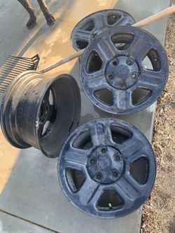Jeep jk stock black wheels