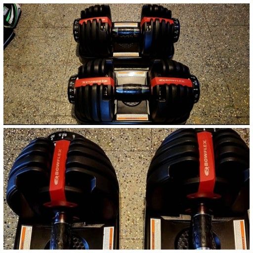 BOWFLEX DUMBBELLS 552 ADJUSTABLE DUMBBELL SELECTTECH WEIGHTS