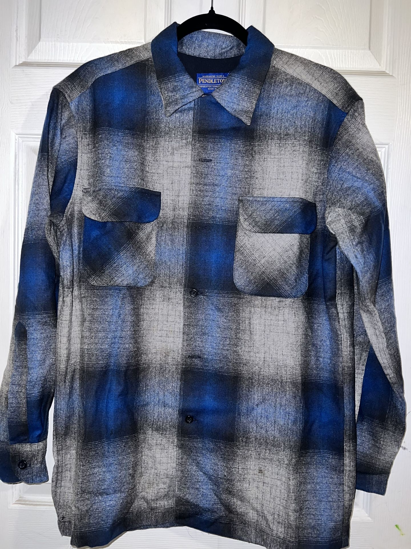 Men’s Blue and Gray Pendleton