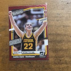 2024 CAITLIN CLARK RED FOIL HIGHLIGHTS CARD