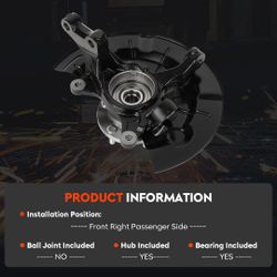 Front Right Steering Knuckle & Wheel Hub Assembly (Toyota Camry)