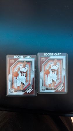 Two Stephen Curry Davidson Rookie Cards