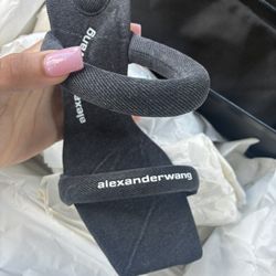 ALEXANDER WANG - JULIE TUBULAR SANDAL HEEL 