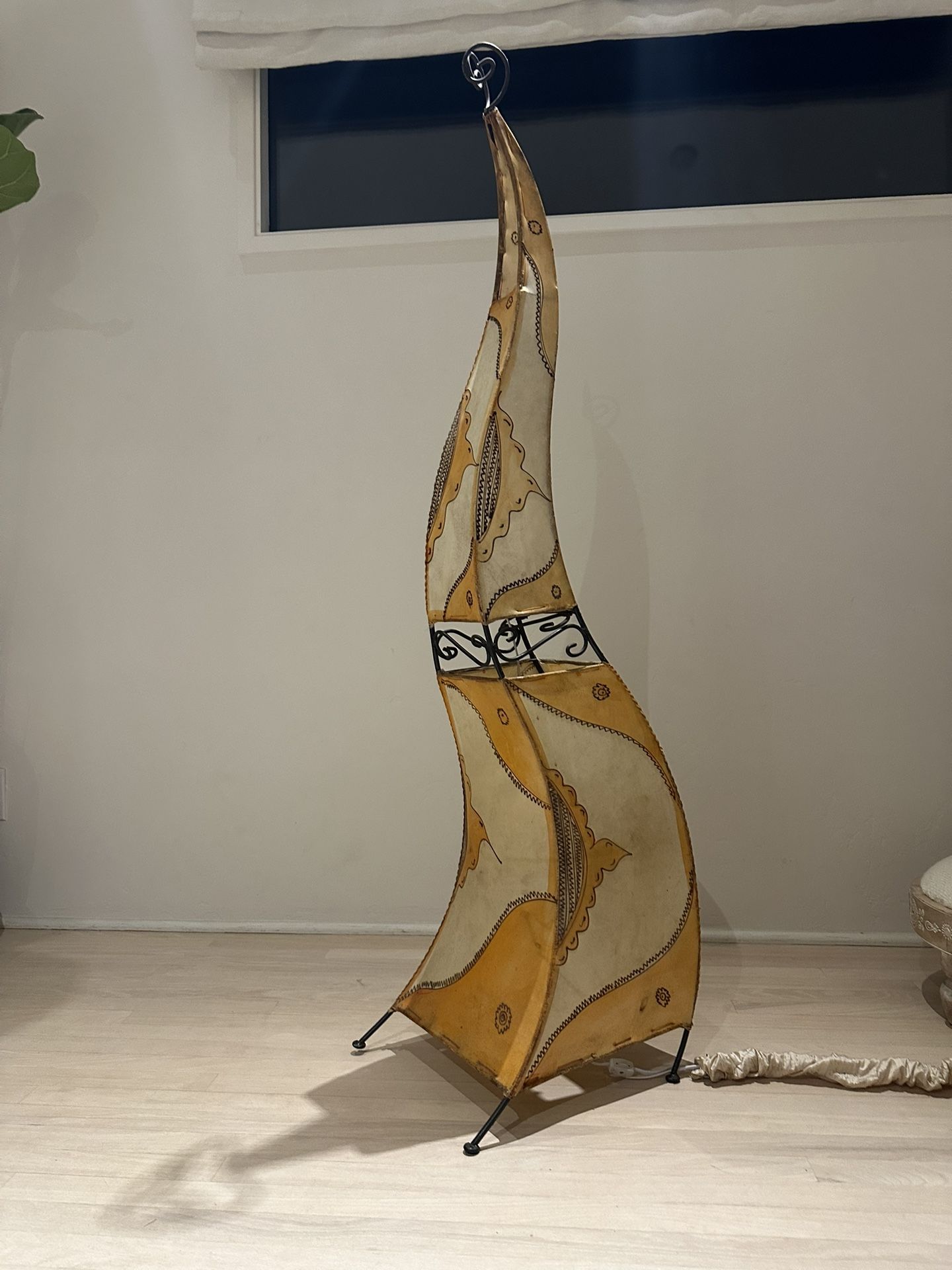 Moroccan Goat Skinned Lamp