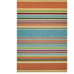 8ft X 11ft Couristan Covington Sherbet Stripe Indoor/Outdoor Area Rug, 8' x 11', Multi-color