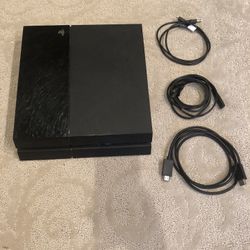 Playstation 4 with 2 Controllers And HyperX Headset