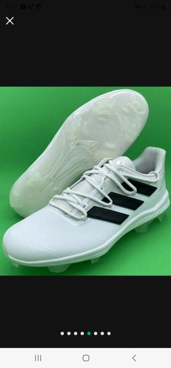 Brand New Adidas Adizero Afterburner 8 Pro TPU White Black Molded MCS Baseball Cleats Adult Sizes 7.5, 8, 8.5, 9.5, 10.5, 11.5, 12