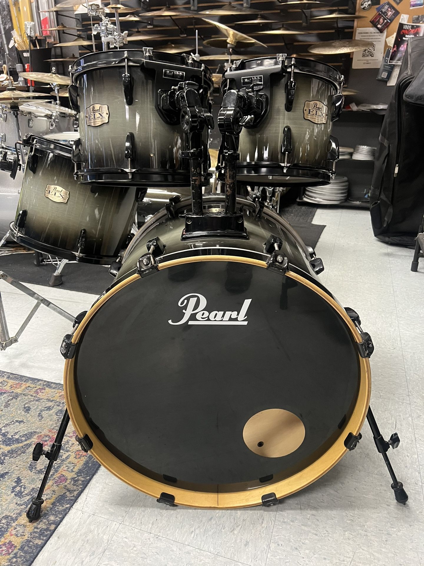 Pearl ELX Black Burst 4pc Drum Set for Sale in Vista, CA - OfferUp