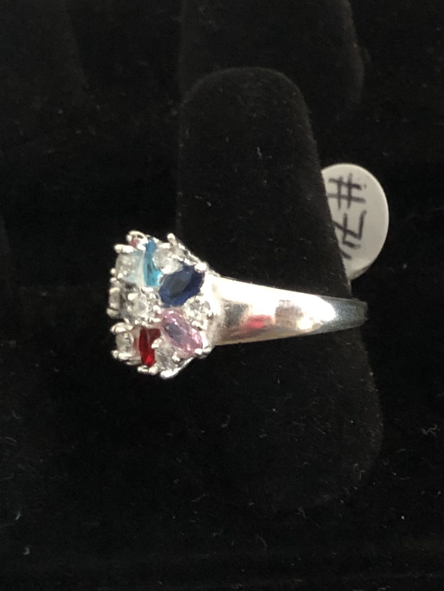 silver ring 9.25 number 8
