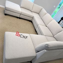 8 piece modern living room modular sectional sofa
