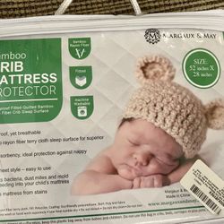 New Margaux & May Bamboo Crib Mattress Protector