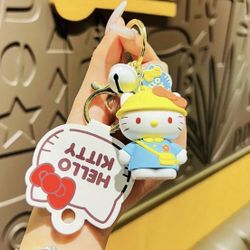Brand New Cute Sanrio Hello Kitty School Keychain, Keyring & Bag’ Charm