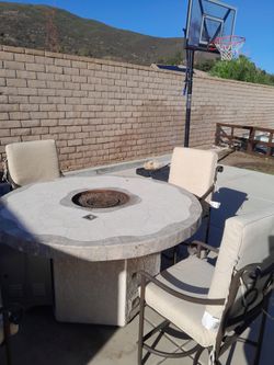 Patio Table and Chairs "Fire Table"