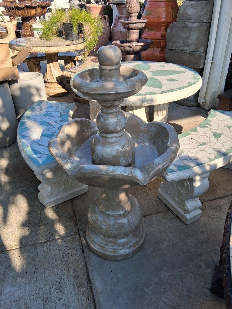 Mini Concrete Fountain