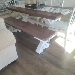Farm Table And Bench