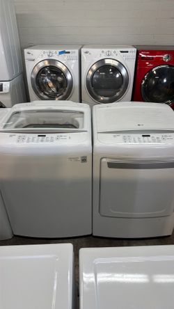 LG Top load washer and gas dryer