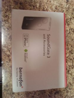 Bernafor Sound Gate 3 Hearing Aids W/Accessories