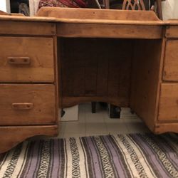 Old Antiqe Disk Solid Birch Wood 