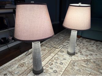✨ Matching 29" Farmhouse Table Lamps – Set of 2 ✨