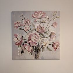 Beautiful flowers painting 31 x 31 inches