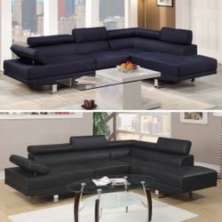 Blue Modern Sectional Sofa 