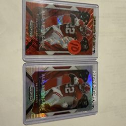 2021 Najee Harris Rookie Football Cards- Silver Prizm & Red Wave Prizm Parallels Pittsburgh Steelers 